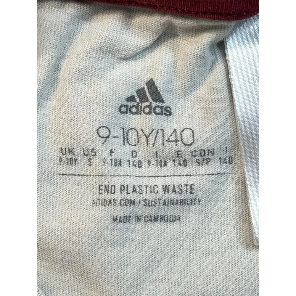ADIDAS FIFA WORLD CUP QATAR 2022 Official Adidas T-Shirt Beige Youth Sm 1380